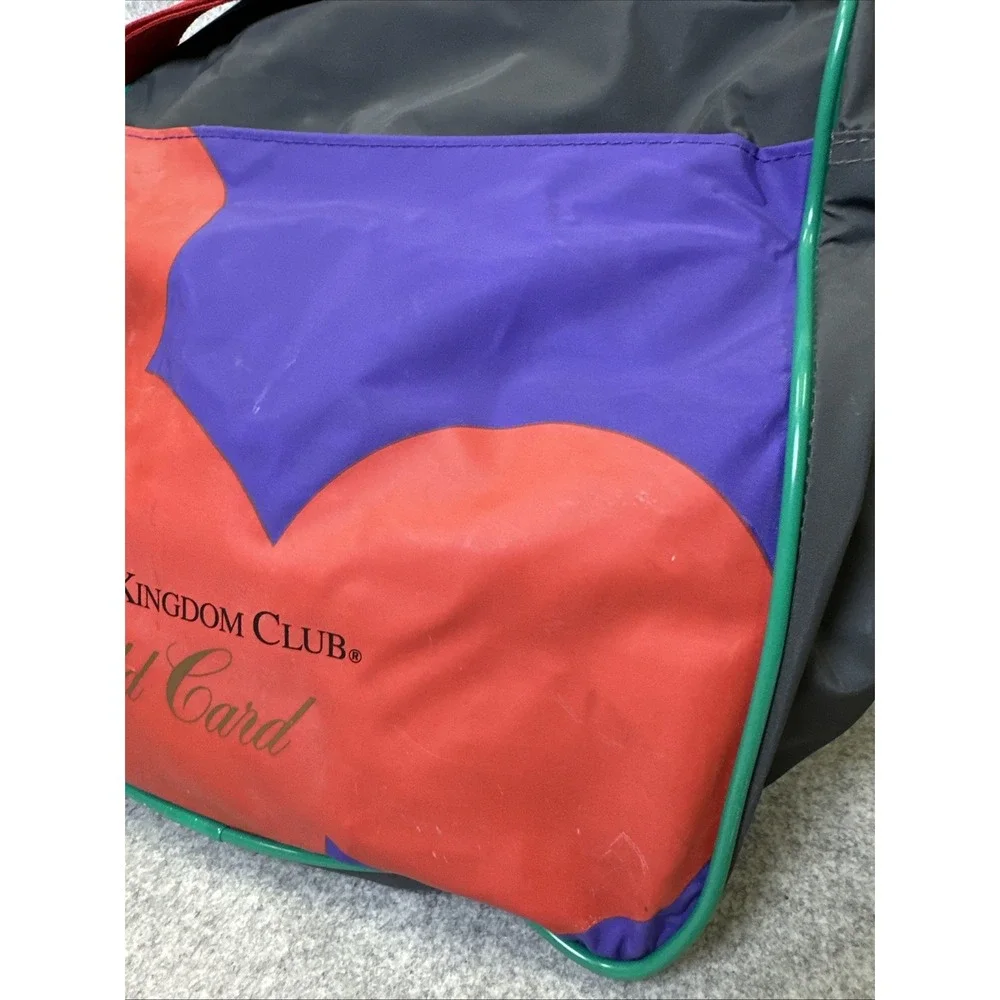 Magic Kingdom Club Gold Card Mickey Tote Shoulder Bag Vinyl Pockets Luggage Tag